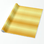 Aangepast Trendy Gold-uiterlijk glanzend, elegant  Cadeaupapier (Uitgerold)