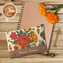 Aangepast trendy klassiek botanisch patroon Bruin