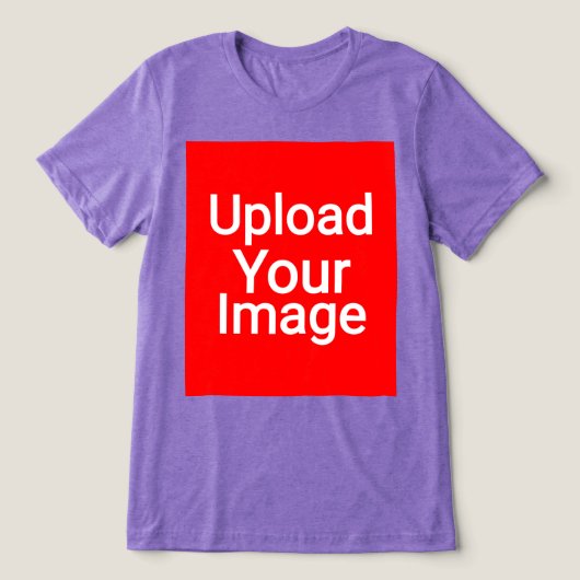 Aangepast  Tri-Blend shirt (Design voorkant)