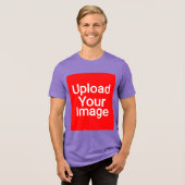 Aangepast  Tri-Blend shirt (Voorkant volledig)
