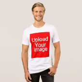 Aangepast Tri-Blend shirt (Voorkant volledig)