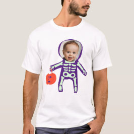Aangepast trick or treat skelet Halloween T-shirt