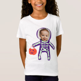Aangepast trick or treat skelet Halloween T-shirt