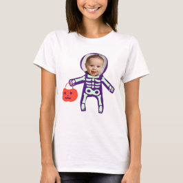 Aangepast trick or treat skelet Halloween T-shirt