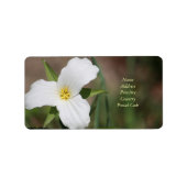 Aangepast trillium-label etiket (Voorkant)