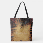 Aangepast: Tropical Twilight Personalized Tas. Tote Bag (Voorkant)