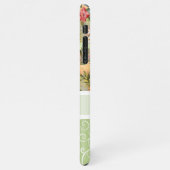 Aangepast tropisch anananas kleurig flessenpatroon iPhone hoesje (Linkerkant)