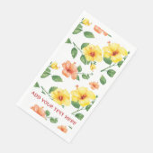 Aangepast tropisch decoratief afval wegwerpbaar servet (Hoek)