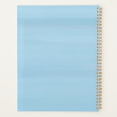 aangepast tropisch meisje Cute Blue Lake Custom Planner (Achterkant)