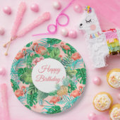 Aangepast tropisch papieren bordje (Feest)