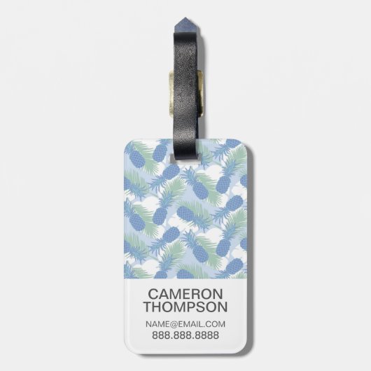 Aangepast tropisch pastollingspaneel voor foto's bagagelabel (Achterkant verticaal)