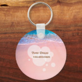 Aangepast tropisch strand sleutelhanger (Voorkant)