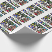 Aangepast trotse vader van de afstuderen 11 fotoco cadeaupapier (Hoek)