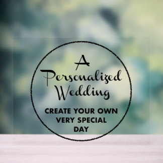 Aangepast Trouwbord 11 "x 14" Acryl Bord