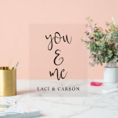 Aangepast trouwbord – Elegante gepersonaliseerde w Acryl Bord (Huwelijk)