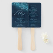 Aangepast trouwhandventilatorprogramma met oceaang handwaaier (Voorkant en achterkant)