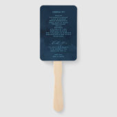 Aangepast trouwhandventilatorprogramma met oceaang handwaaier (Achterkant)