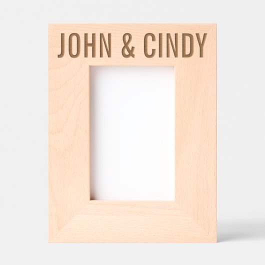 AANGEPAST TROUWHOUT GEGRAVEERDE LIJSTJES (Voorkant)