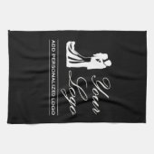 Aangepast trouwidee Persoonlijk fotontwerp Theedoek (Horizontaal)