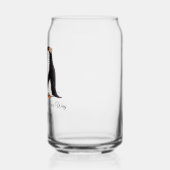 Aangepast Trouwpinguïnpaar Blikvorm Glas (Links)