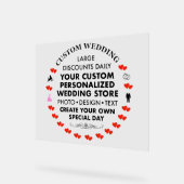 Aangepast Trouwteken 8 "x 10" Acryl Acryl Bord (Hoek)