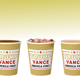 Aangepast, Trump 2025 De Gouden Eeuw, Amerika eers Papieren Bekers