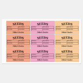 Aangepast tuinzaad labels (Vel)