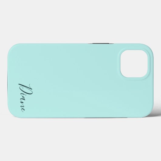 Aangepast Turquoise Case-Mate iPhone Case (Achterkant (horizontaal))