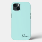 Aangepast Turquoise Case-Mate iPhone Case (Achterkant)