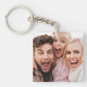 Aangepast twee foto dubbelzijdig acryl sleutelhanger (Voorkant)