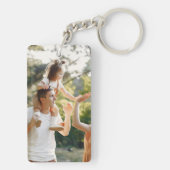 Aangepast twee foto dubbelzijdig acrylische Sleute Sleutelhanger (achterkant)