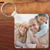 Aangepast twee foto dubbelzijdig sleutelhanger (Voorkant)