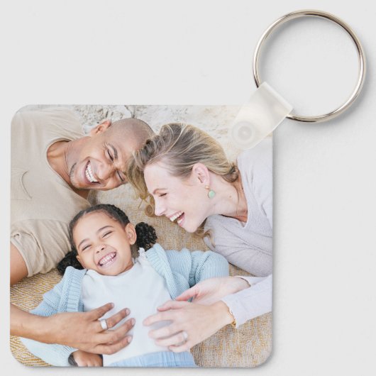 Aangepast twee foto dubbelzijdig sleutelhanger (Achterkant)