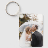 Aangepast twee foto dubbelzijdige aluminium Sleute Sleutelhanger (Voorkant)
