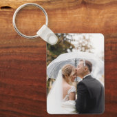 Aangepast twee foto dubbelzijdige aluminium Sleute Sleutelhanger (Voorkant)