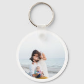 Aangepast twee foto dubbelzijdige aluminium Sleute Sleutelhanger (Achterkant)