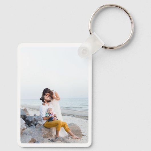 Aangepast twee foto dubbelzijdige aluminium Sleute Sleutelhanger (Achterkant)