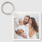 Aangepast twee foto dubbelzijdige aluminium Sleute Sleutelhanger (Voorkant)