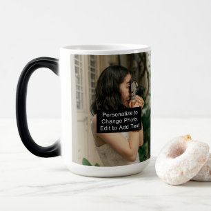 Aangepast twee foto's als slogan voor kunstwerk va magische mok