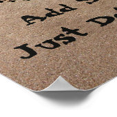 Aangepast twee harten in zand grote foto-Poster af Poster (Hoek)