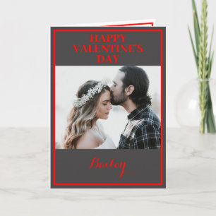Aangepast Twee Valentijnsdag van de Foto Gevouwen  Kaart