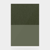 Aangepast tweekleurig mos groen acryl teken acryl bord (Voorkant)