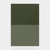 Aangepast tweekleurig mos groen acryl teken bord (Voorkant)