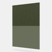 Aangepast tweekleurig mos groen acryl teken bord (Hoek)