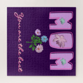 Aangepast typografie-ontwerp voor mama's, legpuzzel (Horizontaal)