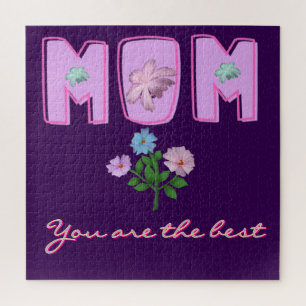 Aangepast typografie-ontwerp voor mama's, legpuzzel