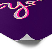 Aangepast typografie-ontwerp voor mama's, poster (Hoek)