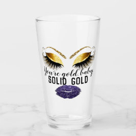 Aangepast U bent Goud Solid Gold Beer Promotie Glas