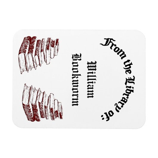 Aangepast uit de Bibliotheek van  Boeken MagnetA Magneet (Horizontaal)