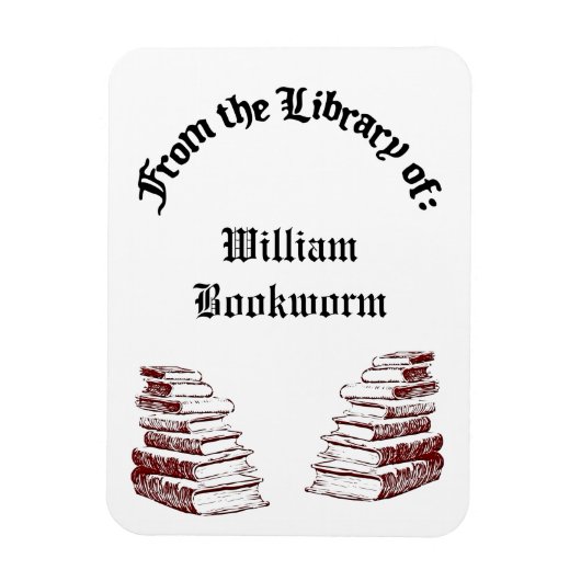 Aangepast uit de Bibliotheek van  Boeken MagnetA Magneet (Verticaal)